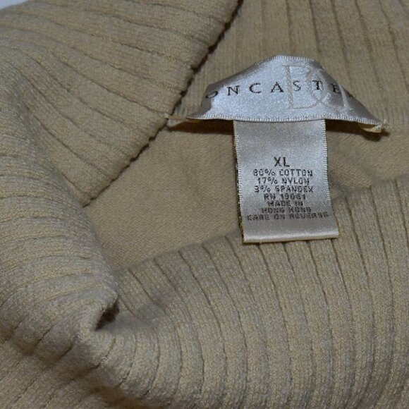 Doncaster long Sleeve Button Turtleneck Pullover Sweater Top Size XL - Picture 8 of 9